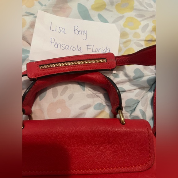 Chloe Red Elsie 2 Way Bag - Picture 14 of 16